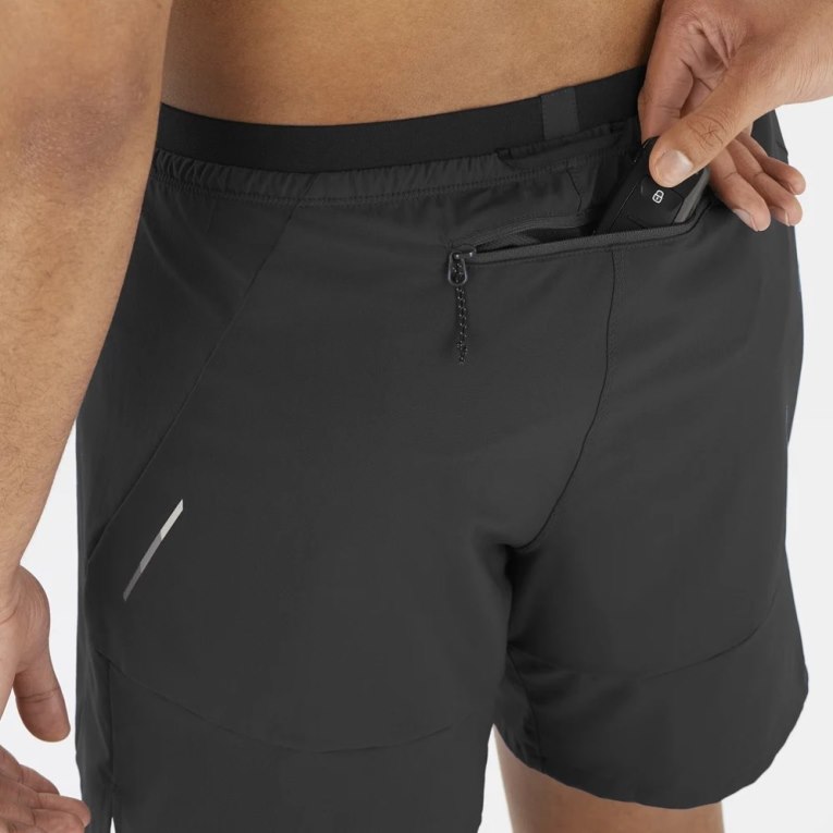 Black Salomon Cross 7'' No Liner Men's Shorts | IE MJ2789